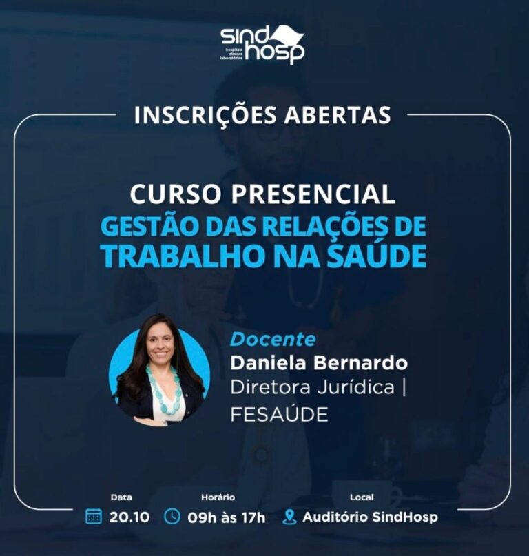 Curso gratuito para associados e contribuintes